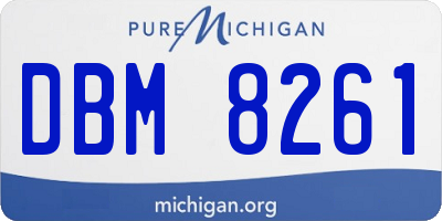 MI license plate DBM8261