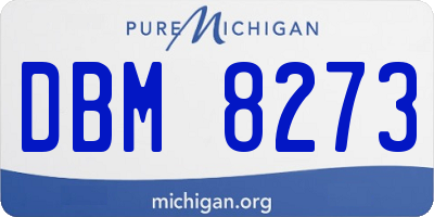 MI license plate DBM8273