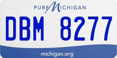 MI license plate DBM8277