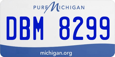 MI license plate DBM8299
