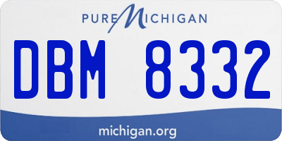 MI license plate DBM8332