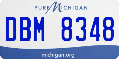MI license plate DBM8348
