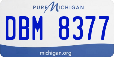 MI license plate DBM8377