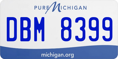MI license plate DBM8399