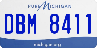 MI license plate DBM8411