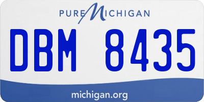 MI license plate DBM8435