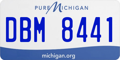 MI license plate DBM8441