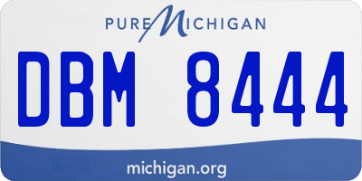 MI license plate DBM8444