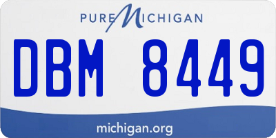 MI license plate DBM8449