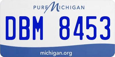 MI license plate DBM8453