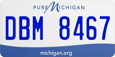 MI license plate DBM8467