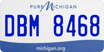 MI license plate DBM8468