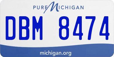 MI license plate DBM8474