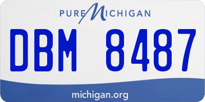 MI license plate DBM8487