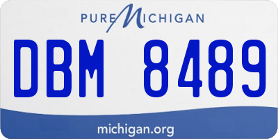 MI license plate DBM8489