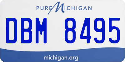 MI license plate DBM8495
