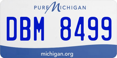MI license plate DBM8499