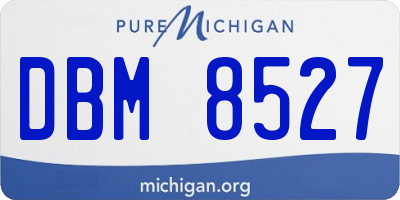 MI license plate DBM8527