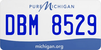 MI license plate DBM8529