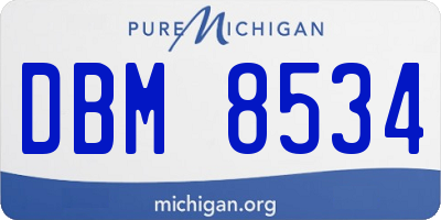 MI license plate DBM8534