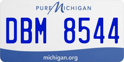 MI license plate DBM8544