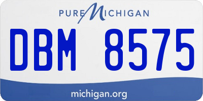 MI license plate DBM8575