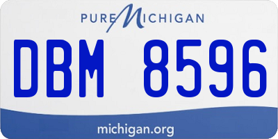 MI license plate DBM8596