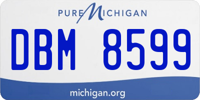 MI license plate DBM8599
