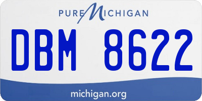 MI license plate DBM8622
