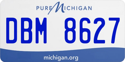 MI license plate DBM8627