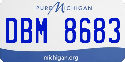 MI license plate DBM8683
