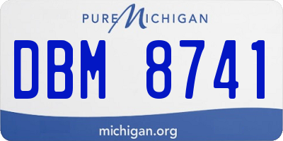 MI license plate DBM8741