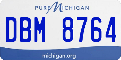 MI license plate DBM8764