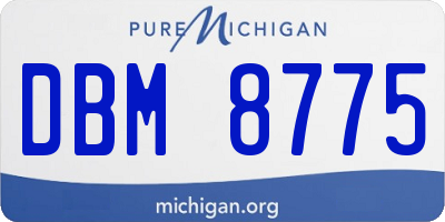 MI license plate DBM8775