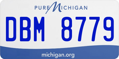MI license plate DBM8779