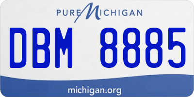 MI license plate DBM8885
