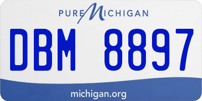 MI license plate DBM8897