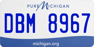 MI license plate DBM8967