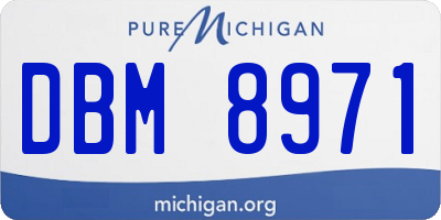 MI license plate DBM8971