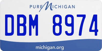 MI license plate DBM8974