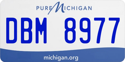 MI license plate DBM8977