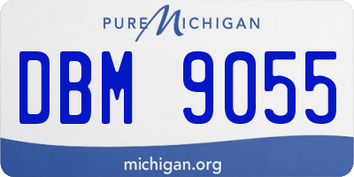 MI license plate DBM9055