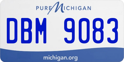 MI license plate DBM9083