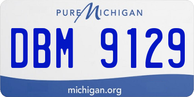 MI license plate DBM9129