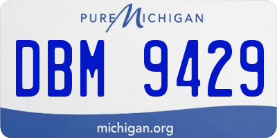 MI license plate DBM9429