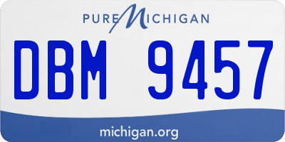 MI license plate DBM9457