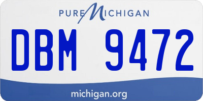 MI license plate DBM9472