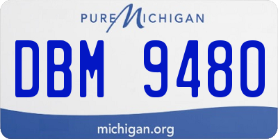 MI license plate DBM9480
