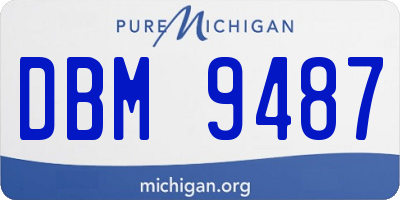 MI license plate DBM9487