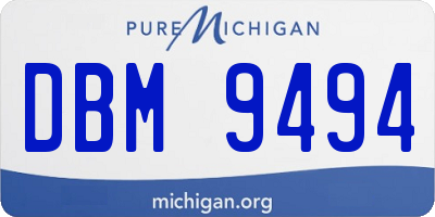 MI license plate DBM9494